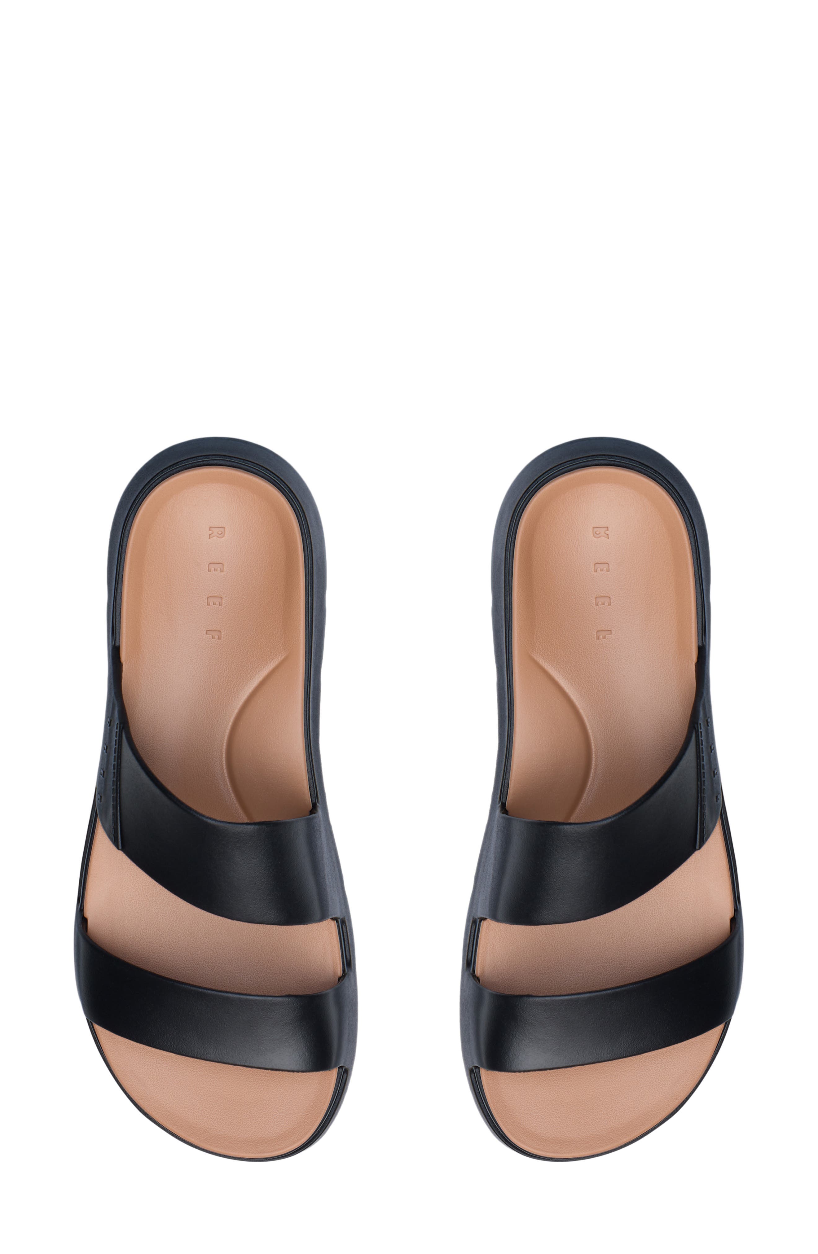 Cali Solana Slide Sandal, Alternate, color, BLACK/ TANZINE
