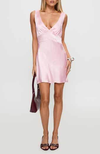 Princess Polly Birdette Plunge Satin Minidress