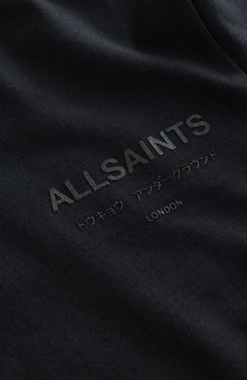 Smallsaints By Allsaints Kids' Underground Sequin Logo Cotton Graphic T-shirt In Black