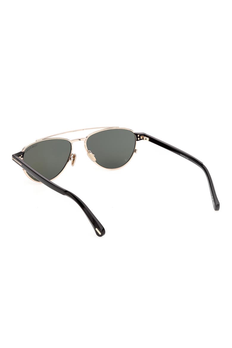 Anthony 02 55mm Pilot Sunglasses, Main, color, SHINY ROSE GOLD AND BLACK GRE