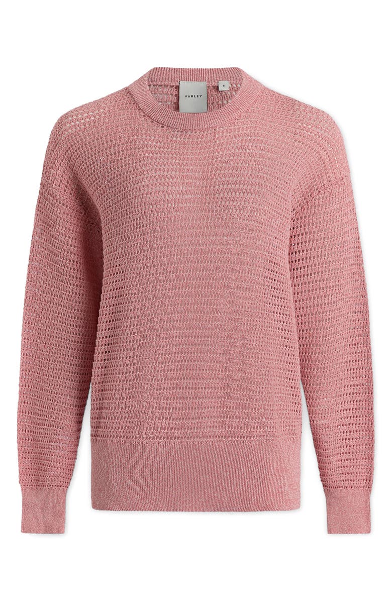 Varley Kershaw Crewneck Sweater, Alternate, color, Brandy Rose