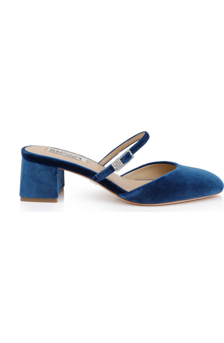 Badgley Mischka Collection Valarie Mary Jane Mule, Alternate, color, Blue Velvet
