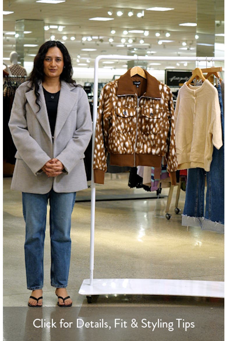 Hunton Faux Fur Bomber Jacket video