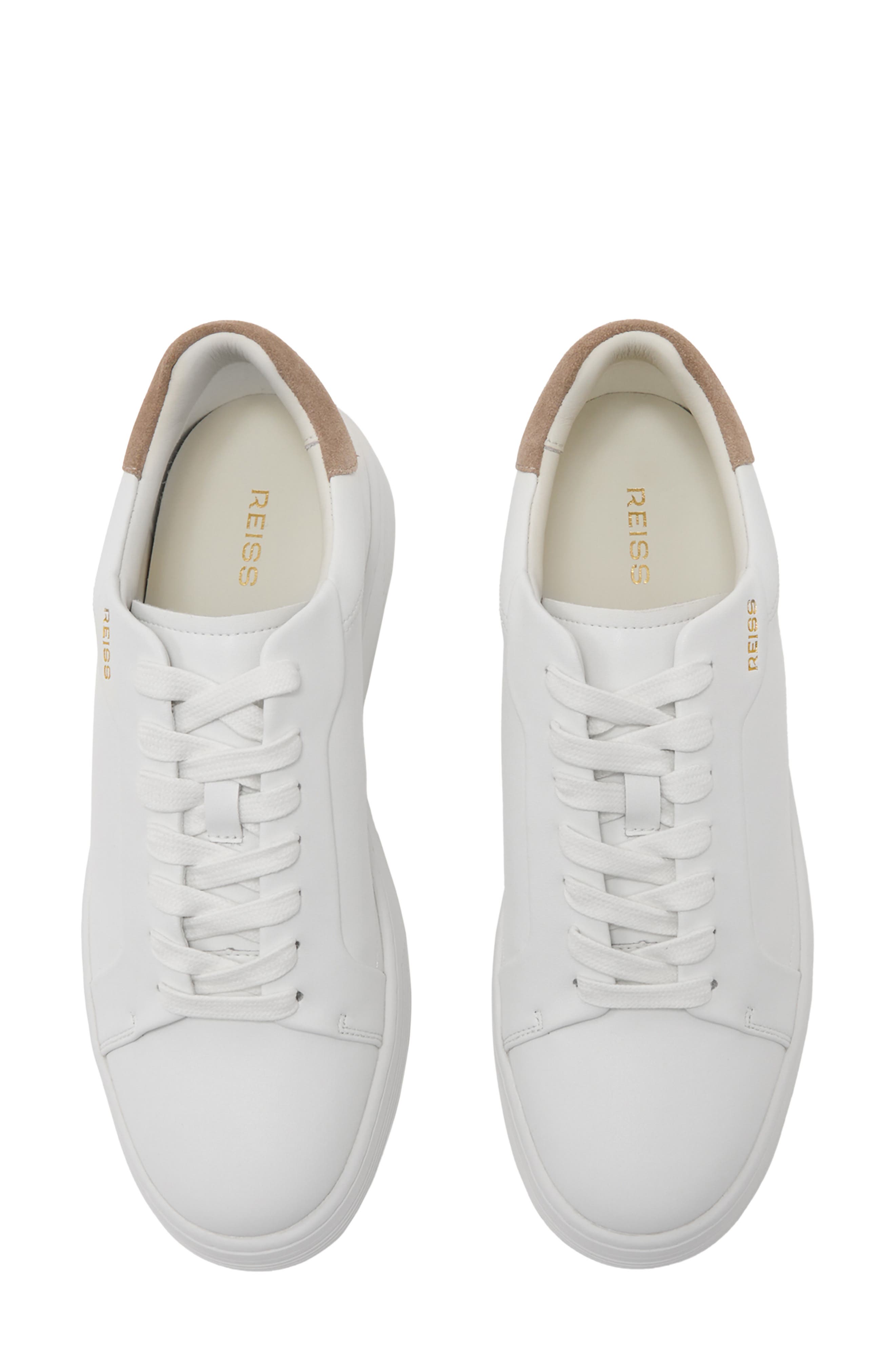 Jessie Leather Sneaker, Alternate, color, WHITE