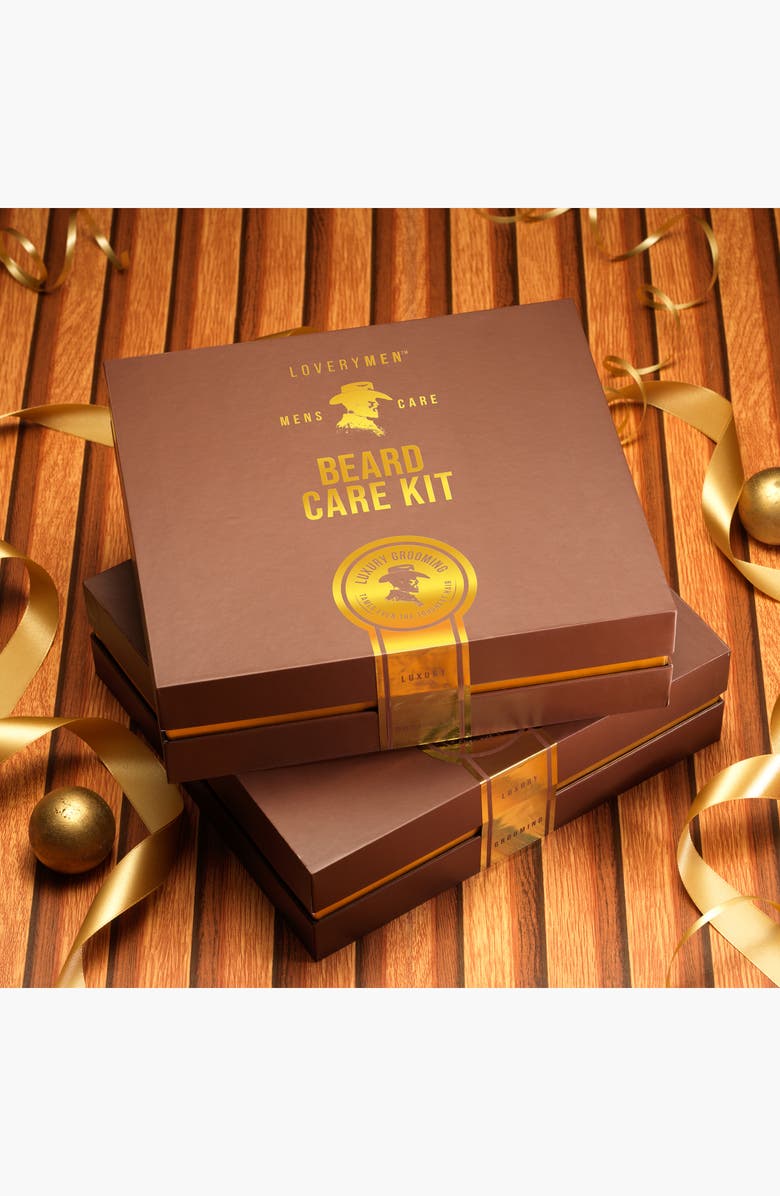 Lovery 13 Piece Beard Care Kit - Ultimate Grooming Set with Oil, Balm, Wash, Razor & More, Alternate, color, NO COLOR