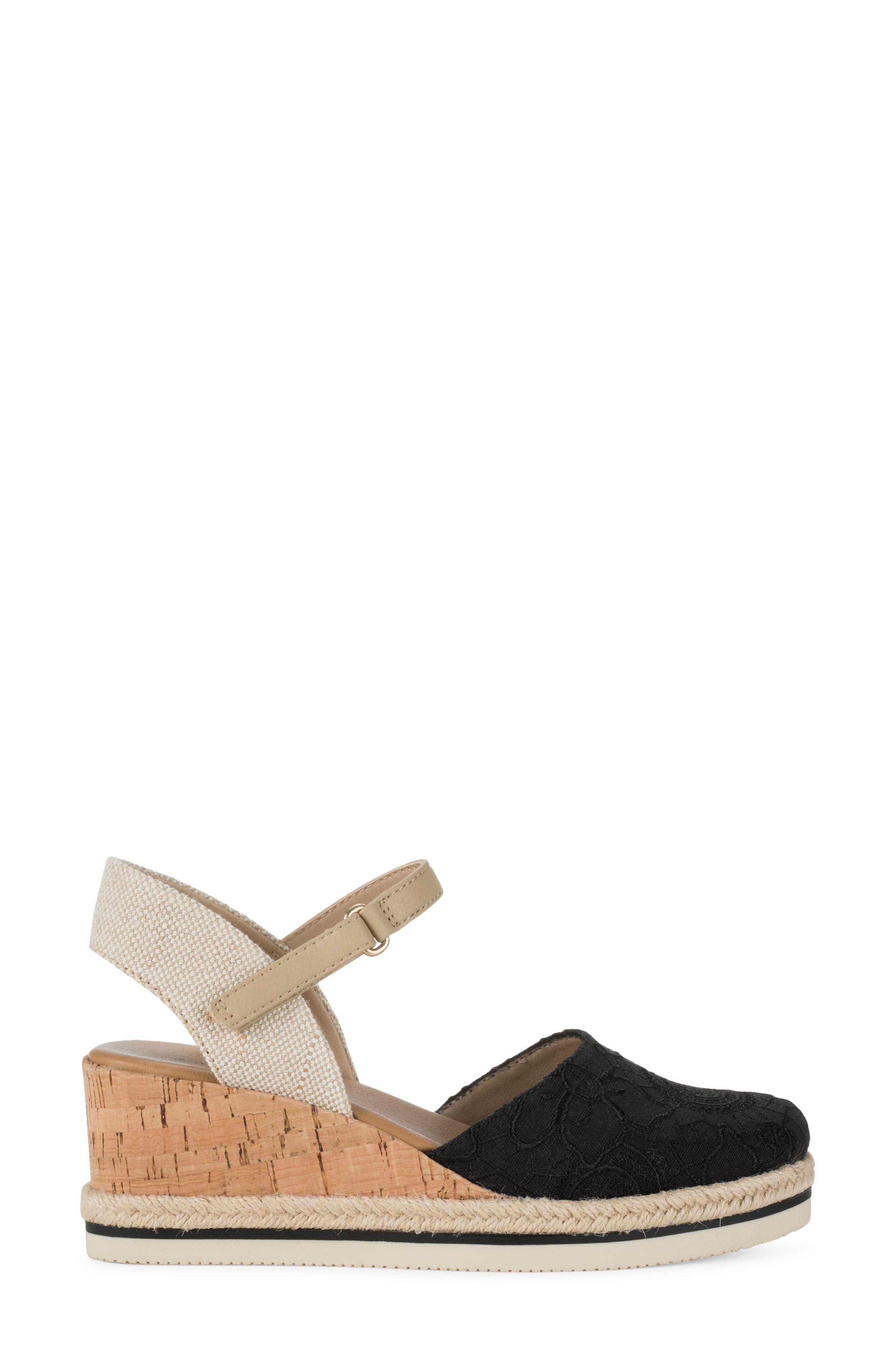 BARETRAPS Alycia Wedge Sandal, Alternate, color, Black