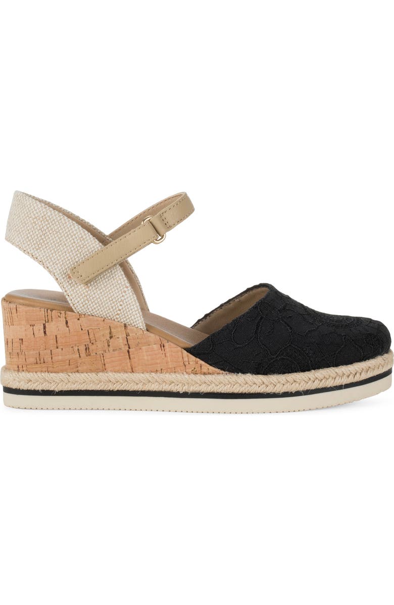 BARETRAPS Alycia Wedge Sandal, Alternate, color, Black