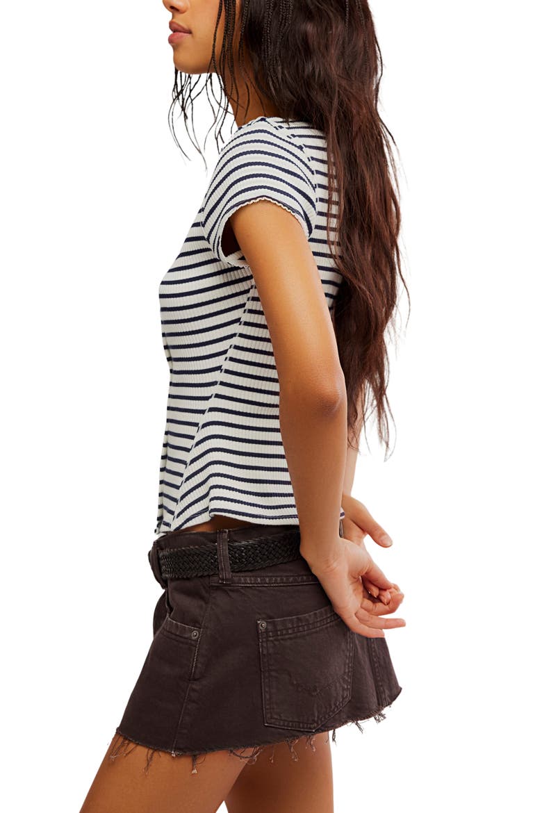 Most Wanted Stripe Rib Cardigan, Alternate, color, BLACK/WHITE STRIPE