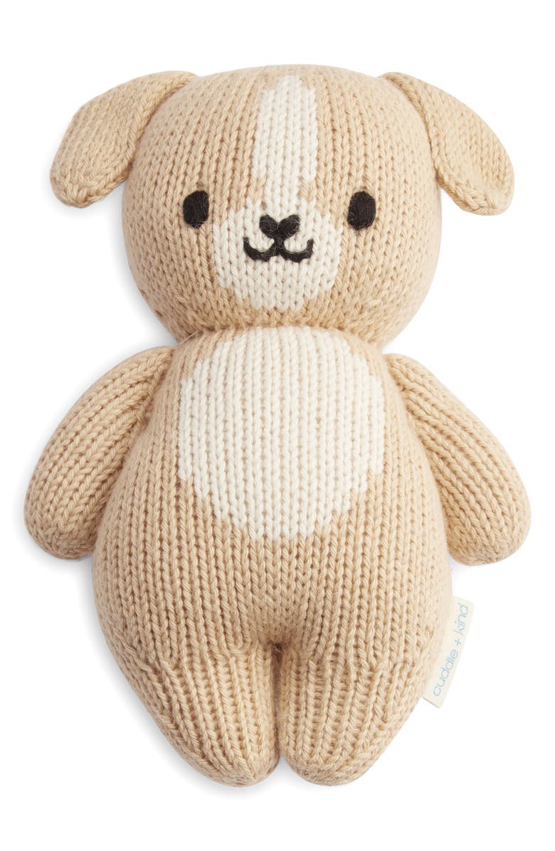 cuddle+kind Baby Puppy Stuffed Animal, Alternate, color, Brown