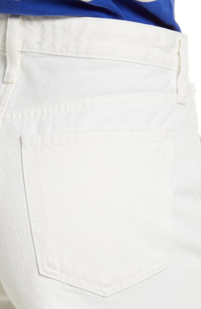 Madewell Relaxed Denim Shorts, Alternate, color, White