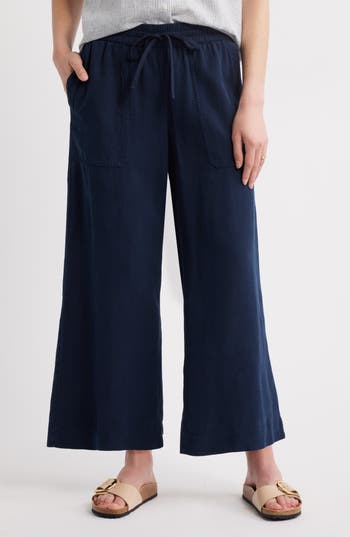 Caslon ® Crop Drawstring Pants In Blue