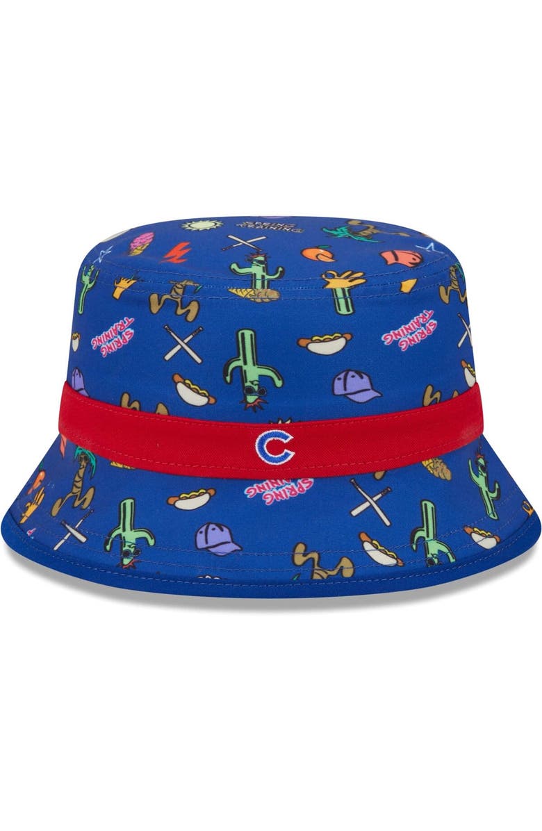 New Era Toddler New Era Royal Chicago Cubs Spring Training Icon Bucket Hat, Main, color,