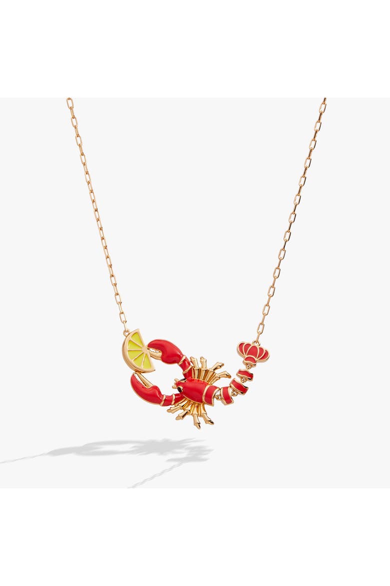 Lobster Boil Necklace, Main, color, Gold