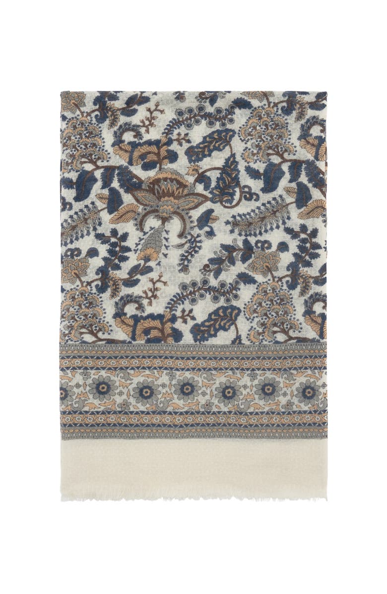 GERARD DAREL Rozanne Floral Scarf, Main, color, Natural