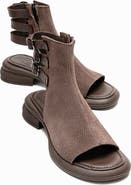 Forever & Always Shoes Carina Leather Side Zip Sandal