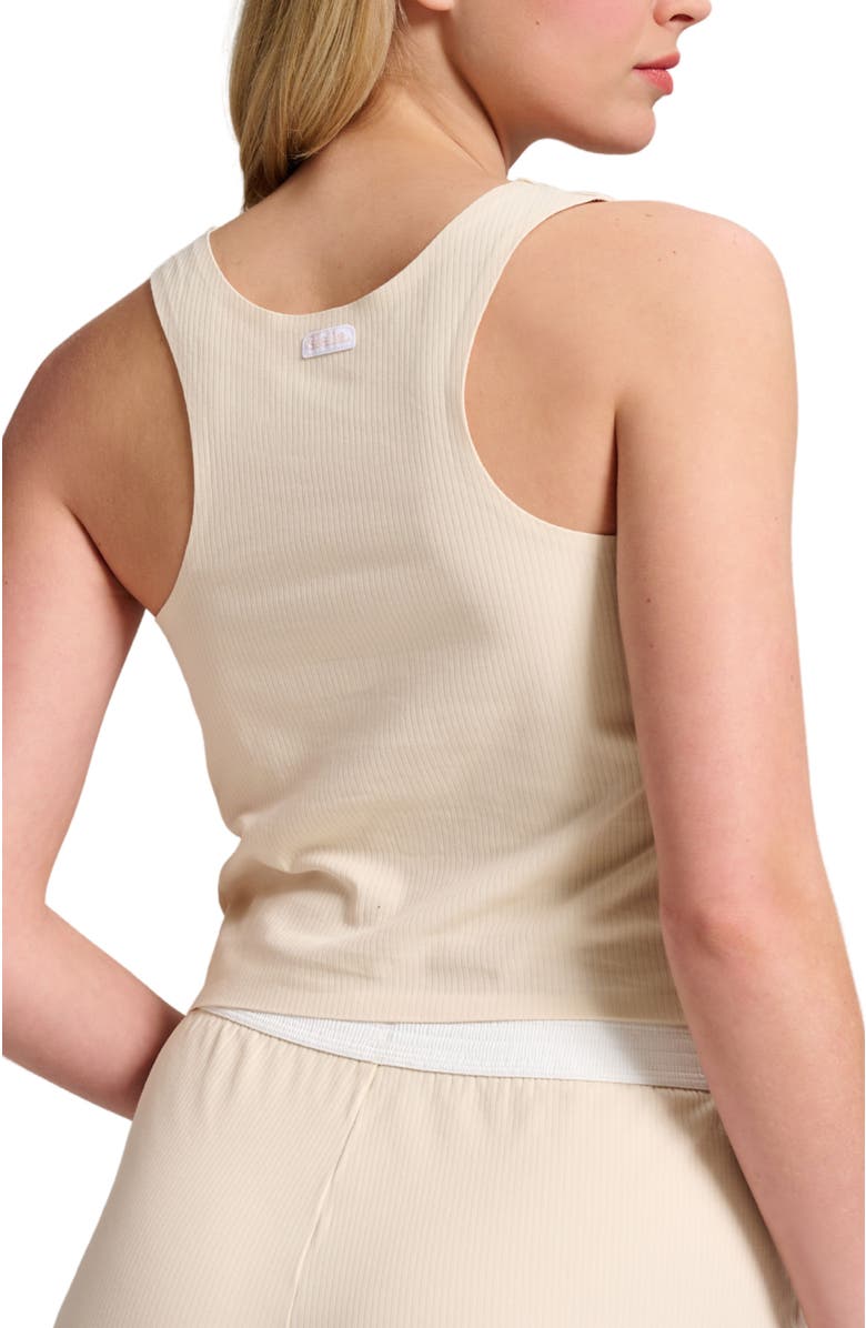 Siella Organic Cotton Rib Tank, Alternate, color, Whisper Beige
