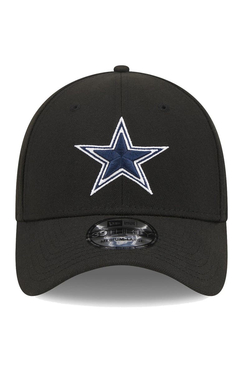 New Era Men's New Era Black Dallas Cowboys Main 39THIRTY Flex Hat, Alternate, color, Black