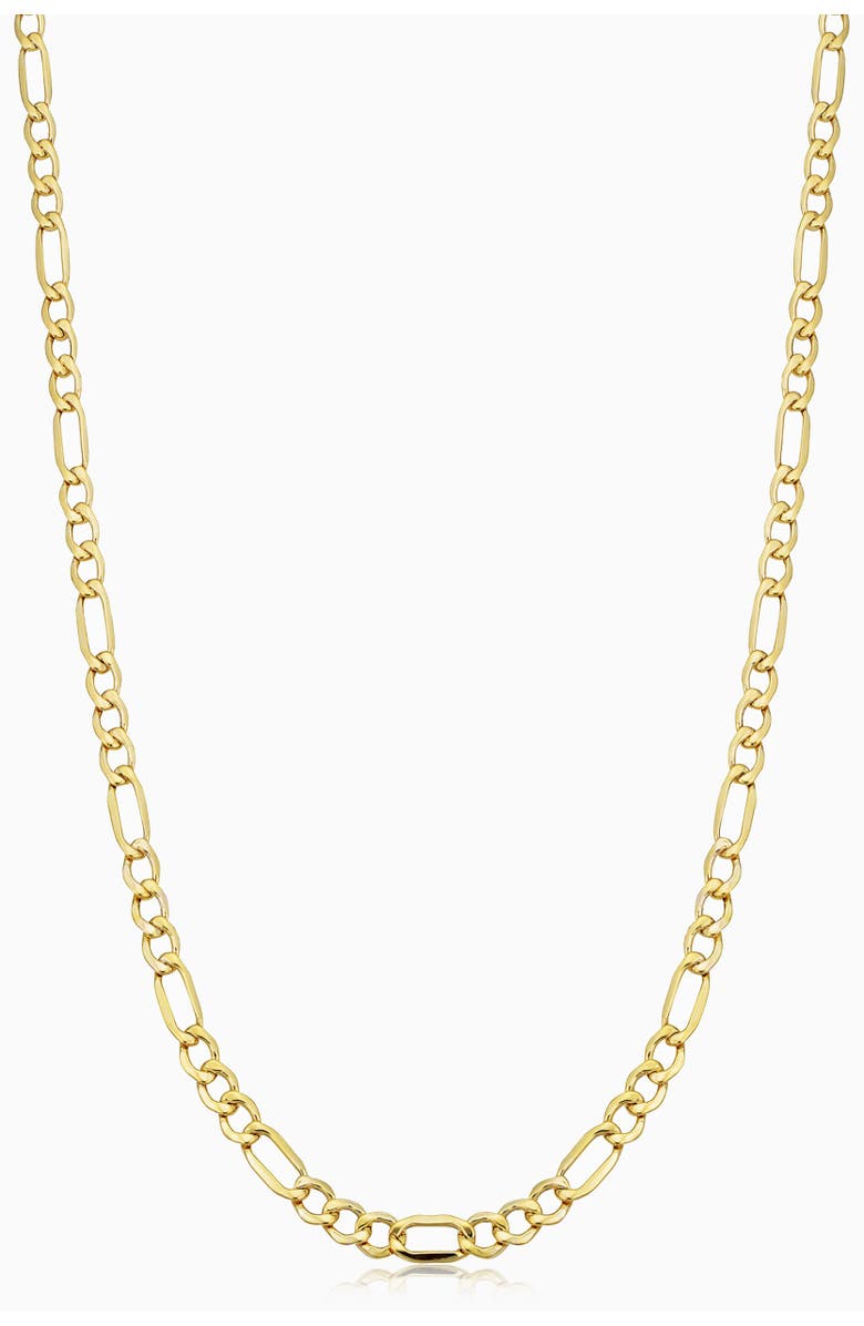 Oradina 14K Gold Florentine Figaro Necklace, Main, color, Yellow Gold