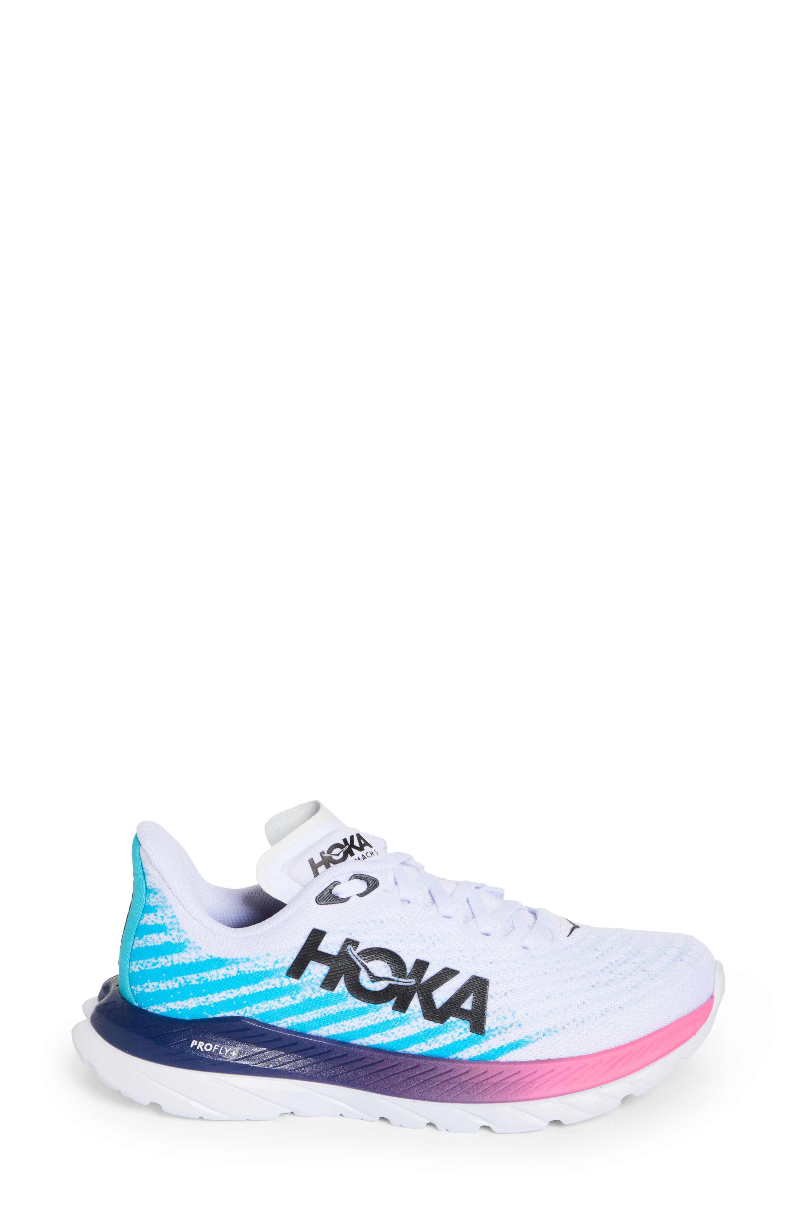 Mach 5 Running Shoe, Alternate, color, WHITE / SCUBA BLUE