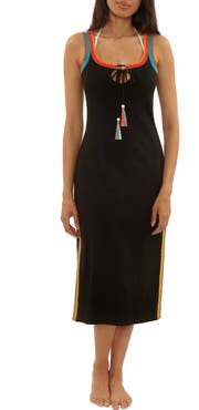 Lucky Brand Avila Rib Cover-Up Midi Dress