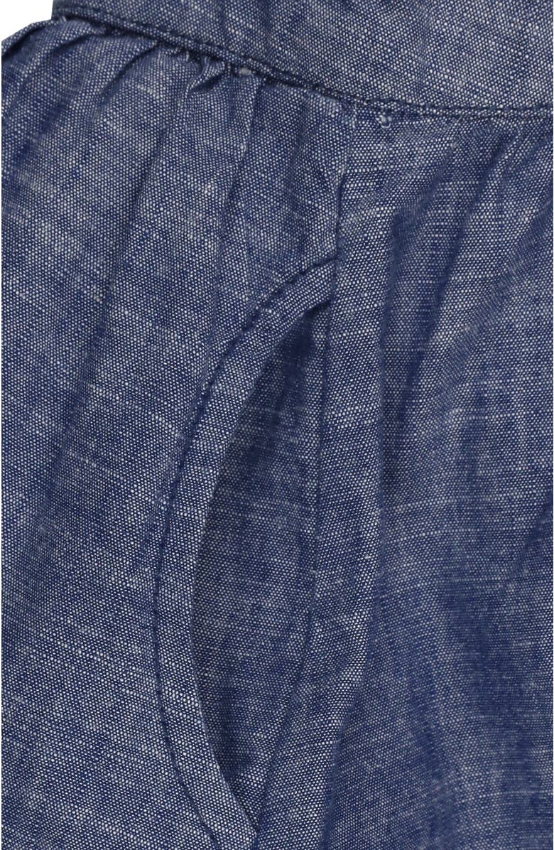 Hope & Henry Baby Girls' Chambray Ruffle Jumper, Infant, Alternate, color, 