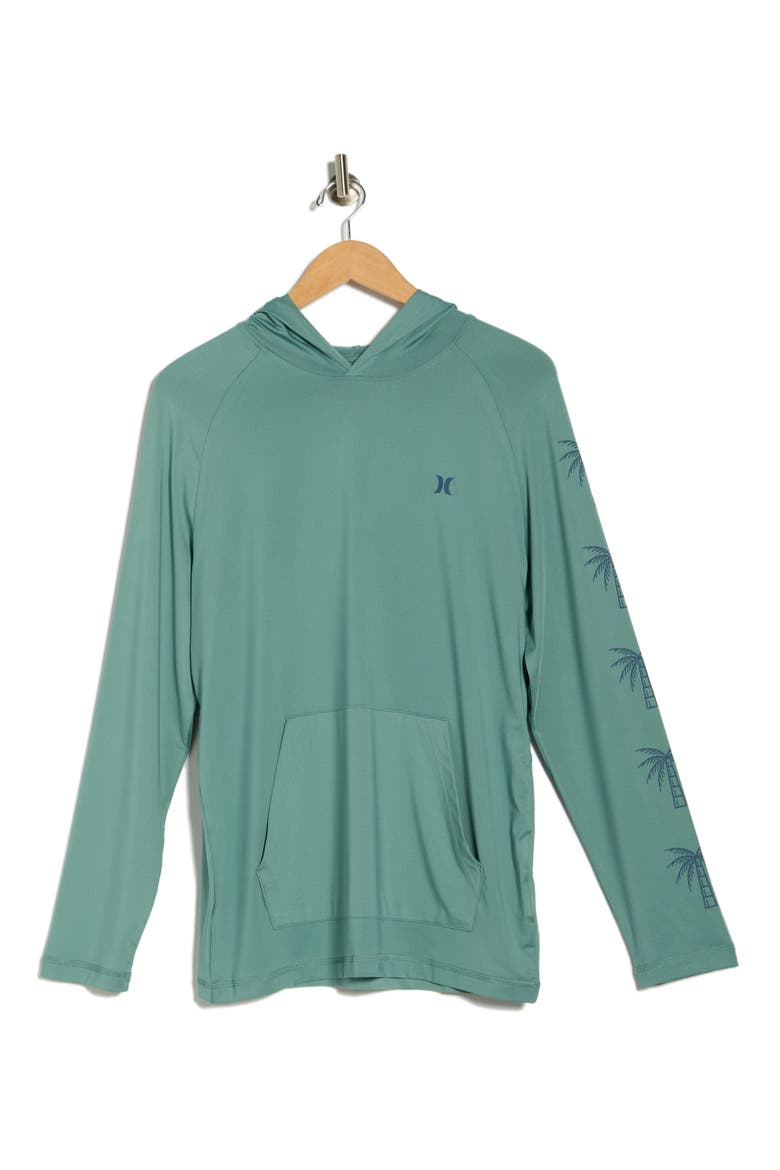 Palm Tree UPF 50+ Hooded Sun Shirt, Alternate, color, ARTILLERY