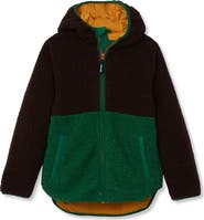 Lands' End Kids Colorblock High Pile Jacket