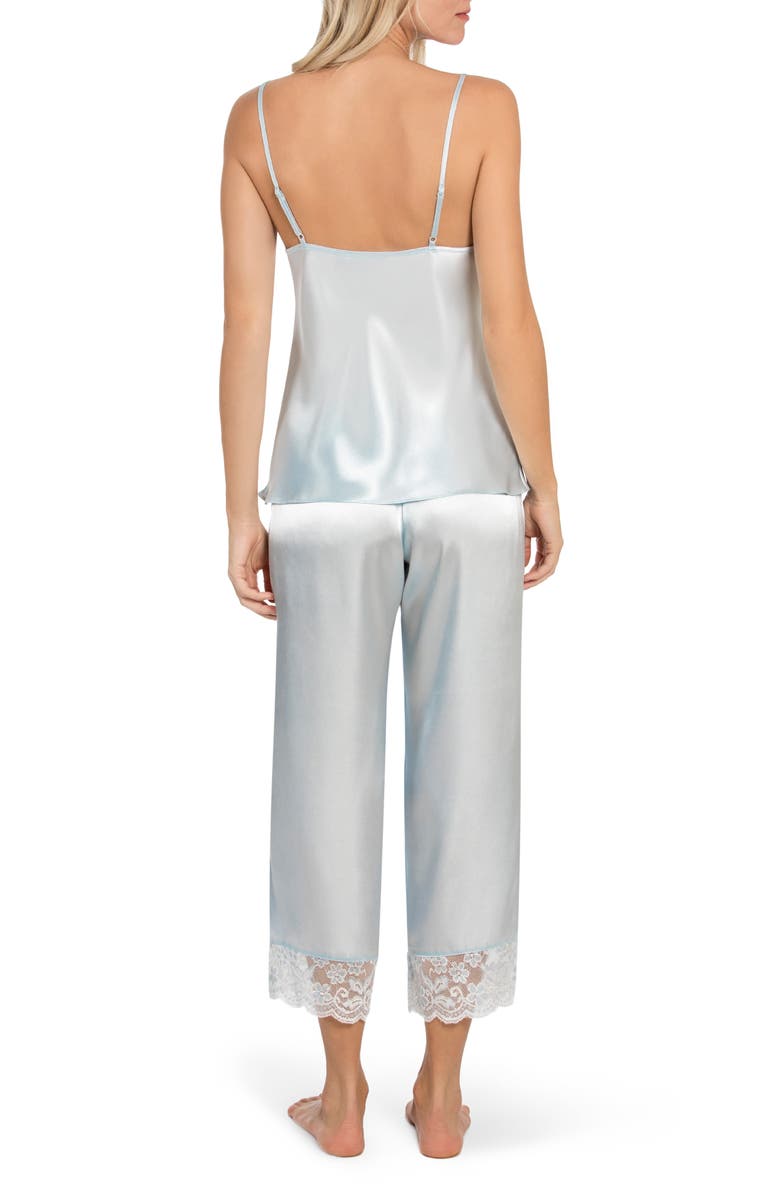 In Bloom by Jonquil Lindsay Satin & Lace Crop Pajamas, Alternate, color, 