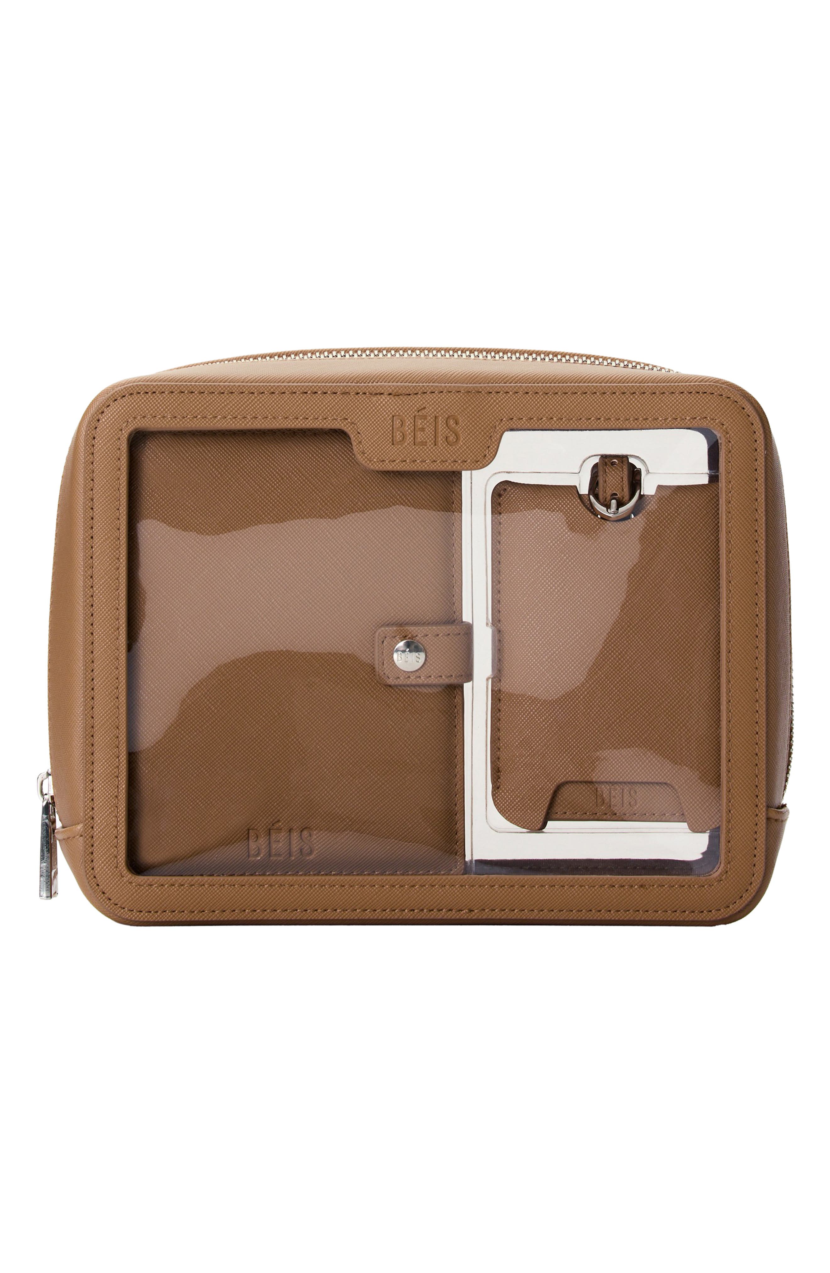 Béis The Travel Set Passport Wallet, Pouch & Luggage Tag, Main, color, 