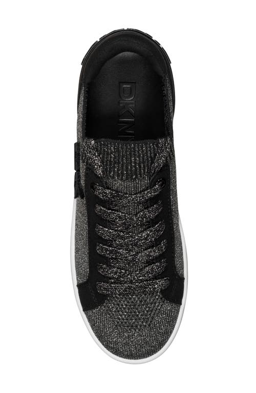 Dkny Mallory Knit Sneaker In Black