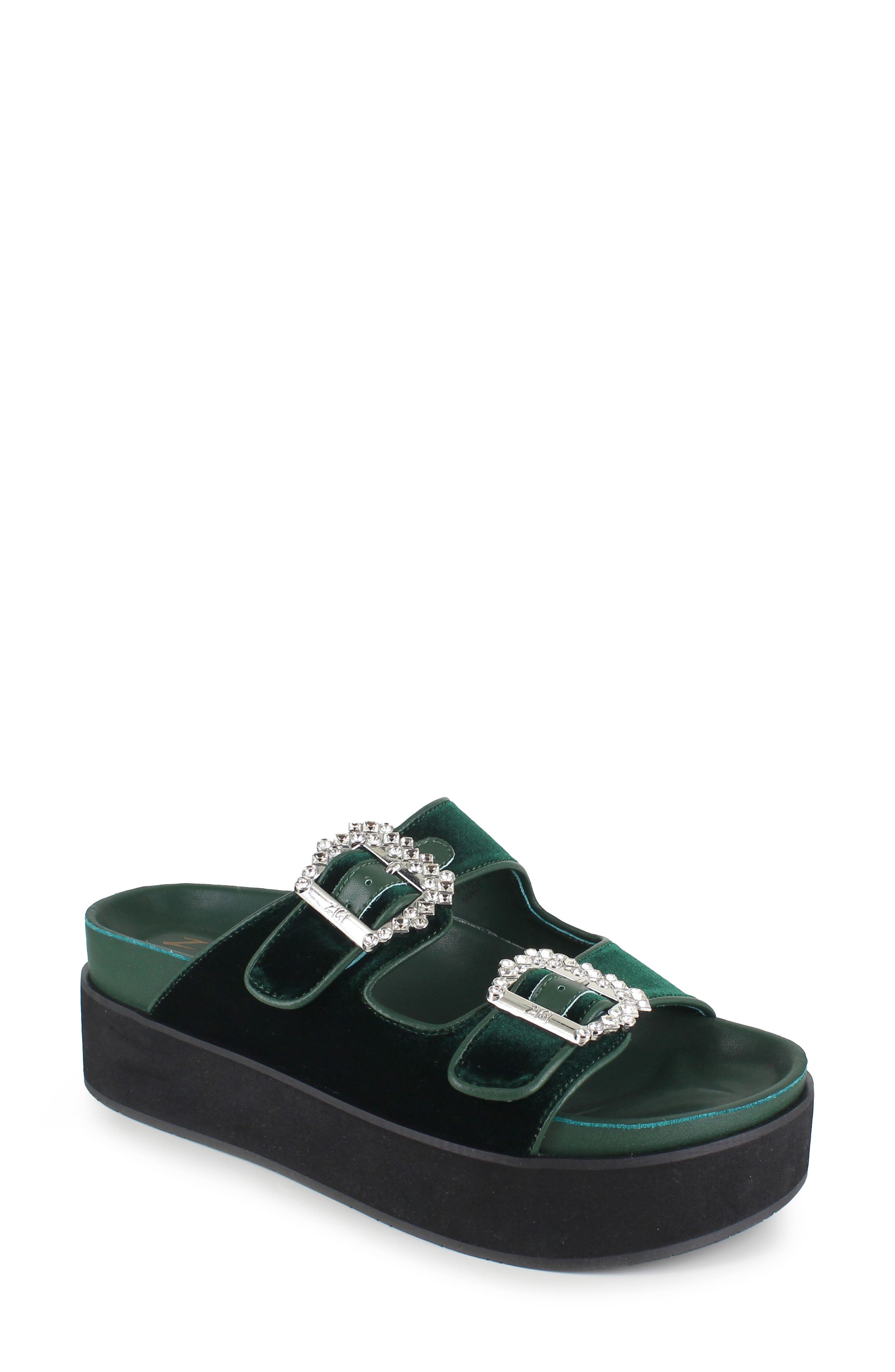 ZIGI Rosalinda Platform Slide Sandal, Main, color, Green