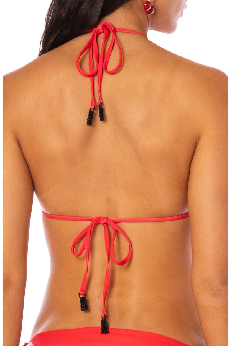 Balmy Reversible Bikini Top, Alternate, color, RED OVERFLOW