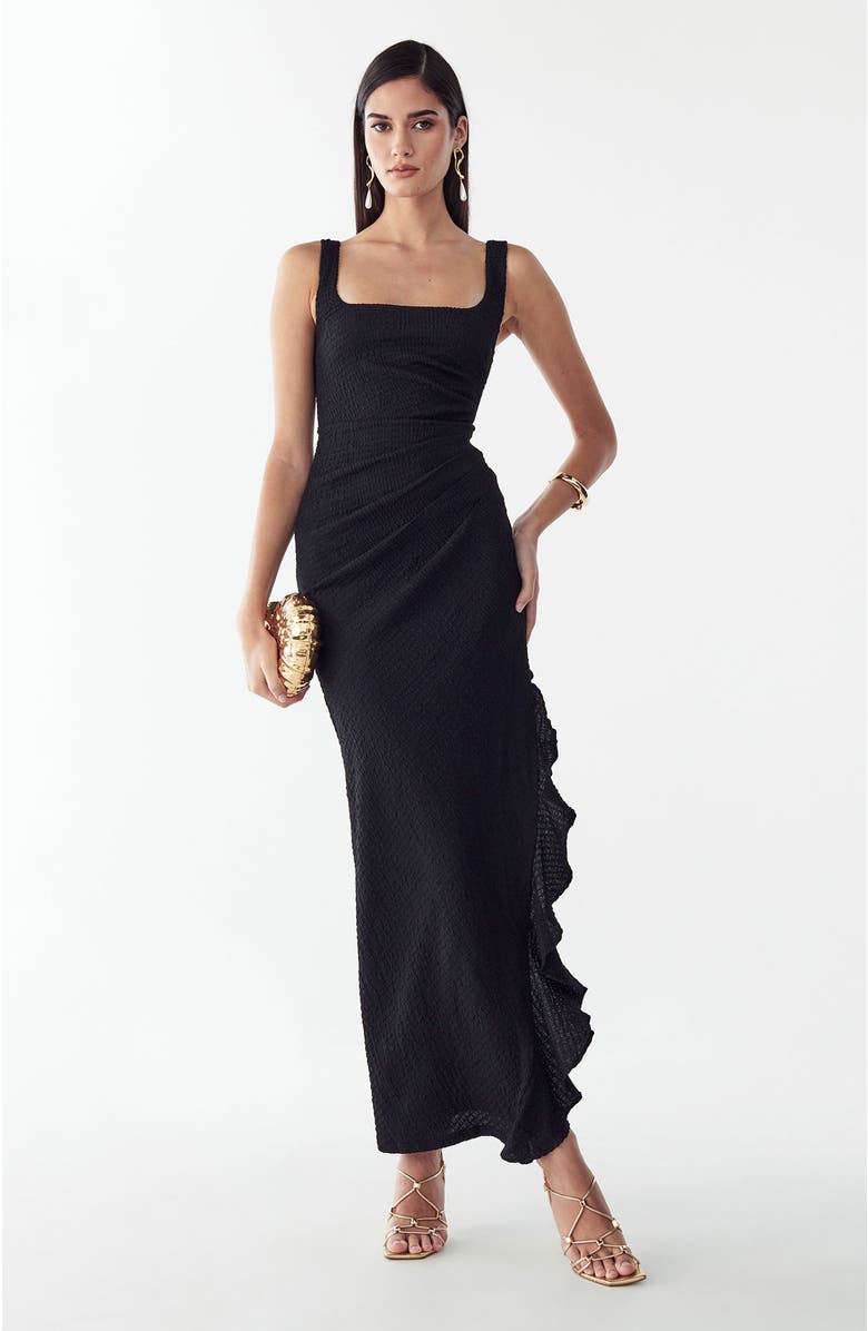 BWLDR Stevie Maxi Dress, Alternate, color, Black