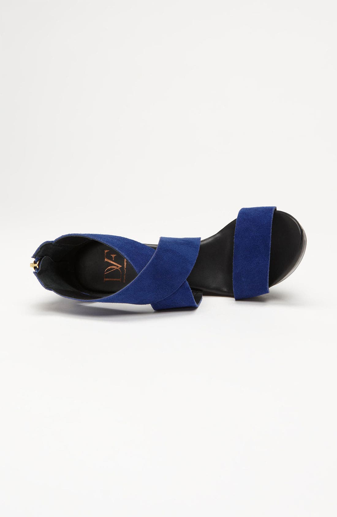 'Opal' Wedge Sandal, Alternate, color, ROYAL BLUE  SUEDE