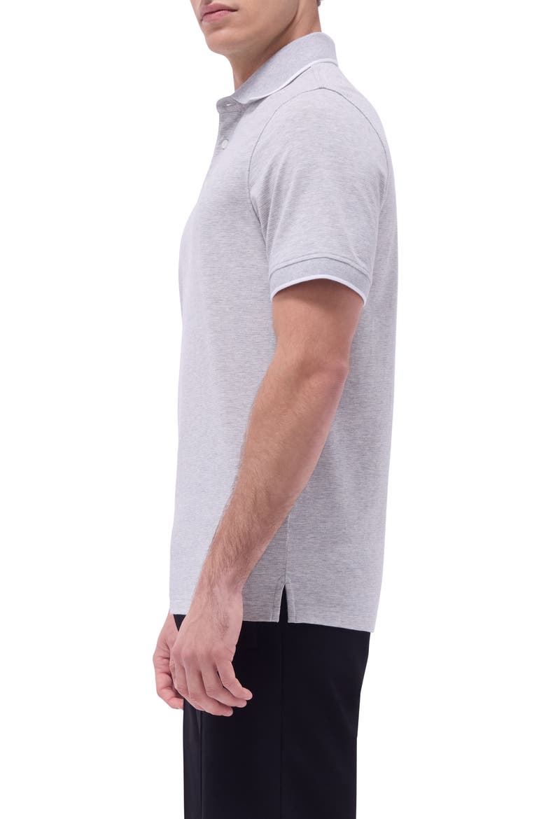 Tipped Contrast Collar Polo, Alternate, color, CEMENT