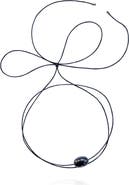 Saulė Label Lily Tie Jet Necklace