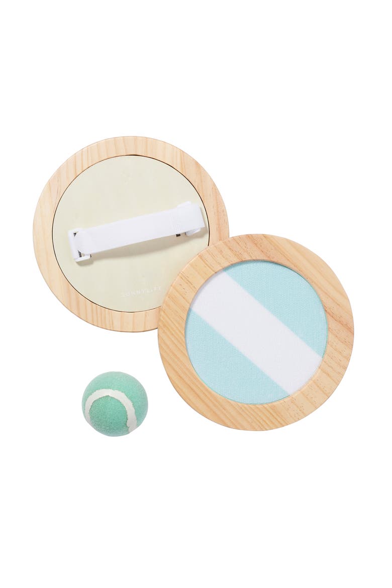 Sunnylife Catch Ball Set Rio Sun 2 Player Toss Game W/ 2 Pastel Boards ...