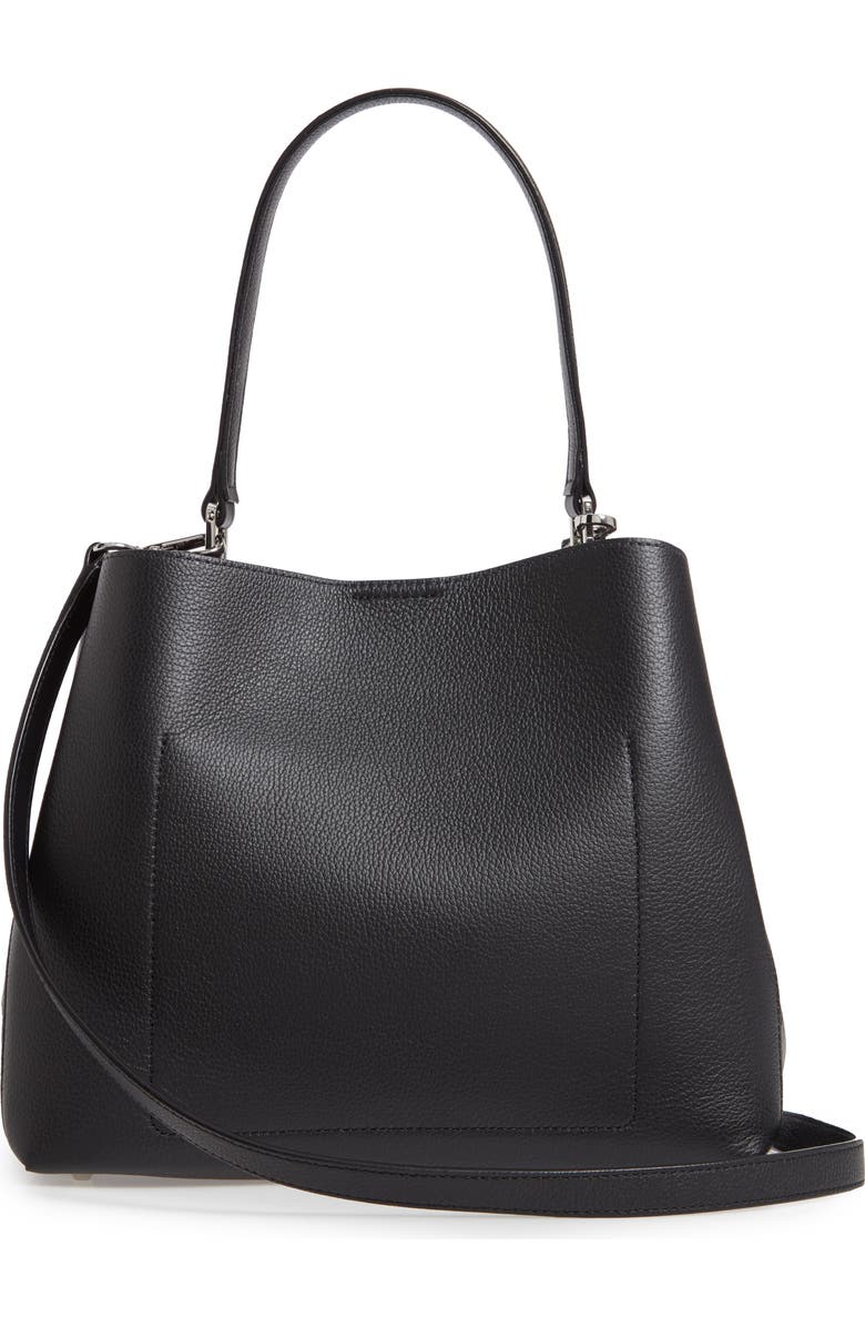 MCM Sarah Leather & Visetos Canvas Hobo, Alternate, color,