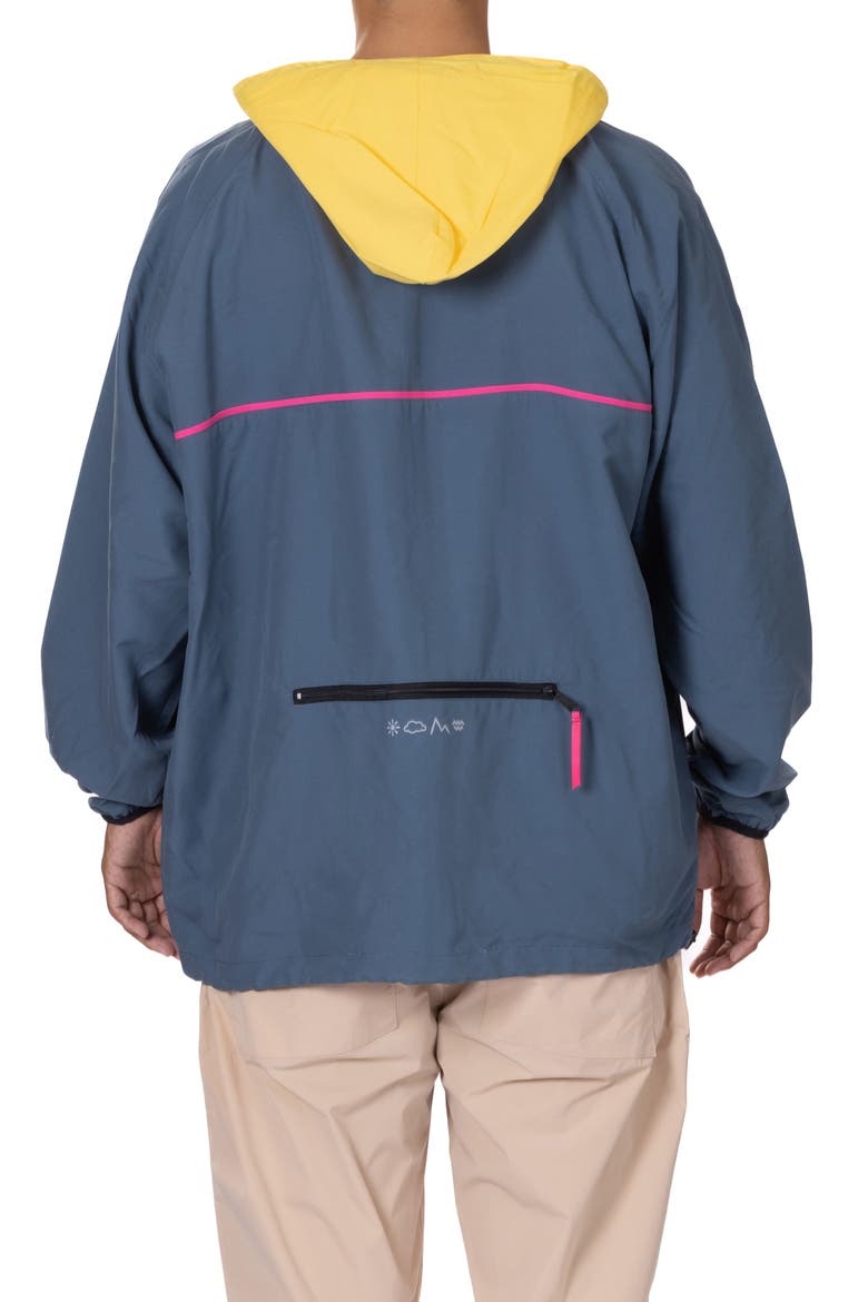 Packable Water Repellent Windbreaker, Alternate, color, STEEL BLUE