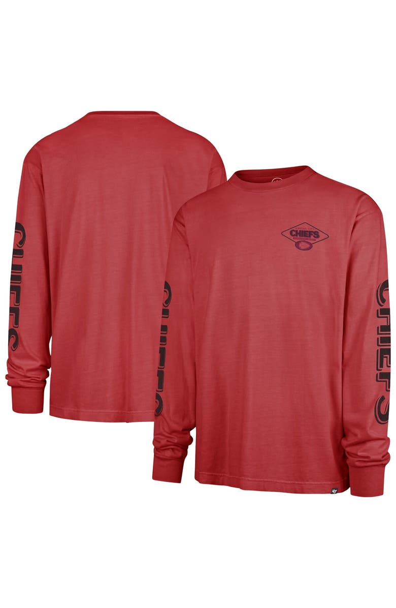 '47 Men's '47 Red Kansas City Chiefs Cairn Ravine Foundation Long Sleeve T-Shirt, Main, color, Red