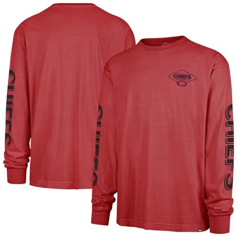 Men's '47 Red Kansas City Chiefs Cairn Ravine Foundation Long Sleeve T-Shirt