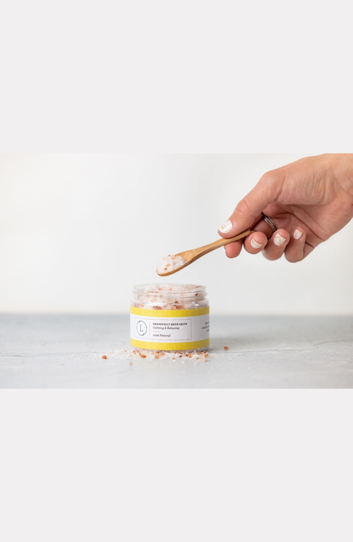 Lizush Cbd Grapefruit Natural Bath Salt Soak With Cbd Made With Dead Sea Epsom And Himalayan Salts T In Grapefruit