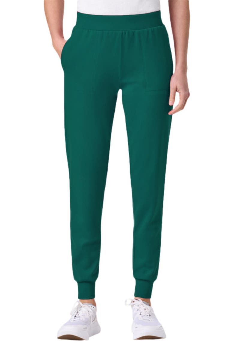 JAANUU UltraLAST Essential Performance Women's 6-Pocket Scrub Set, Alternate, color, Hunter Green