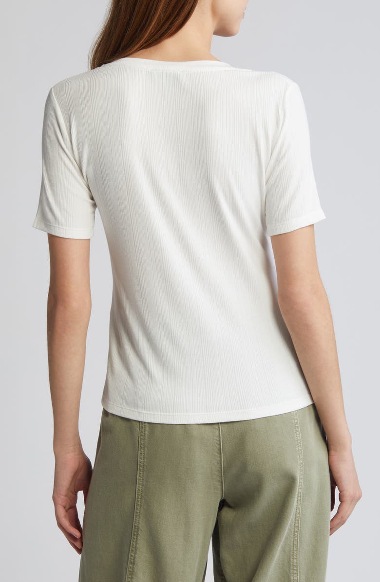 rag & bone Luca Rib V-Neck T-Shirt, Alternate, color, 