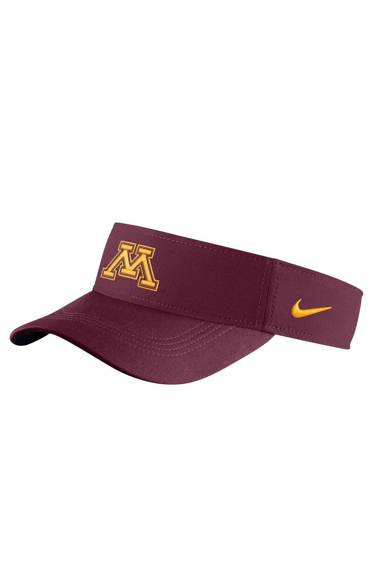 Men's Nike Minnesota Golden Gophers Maroon Sideline Performance Visor, Main, color, Maroon