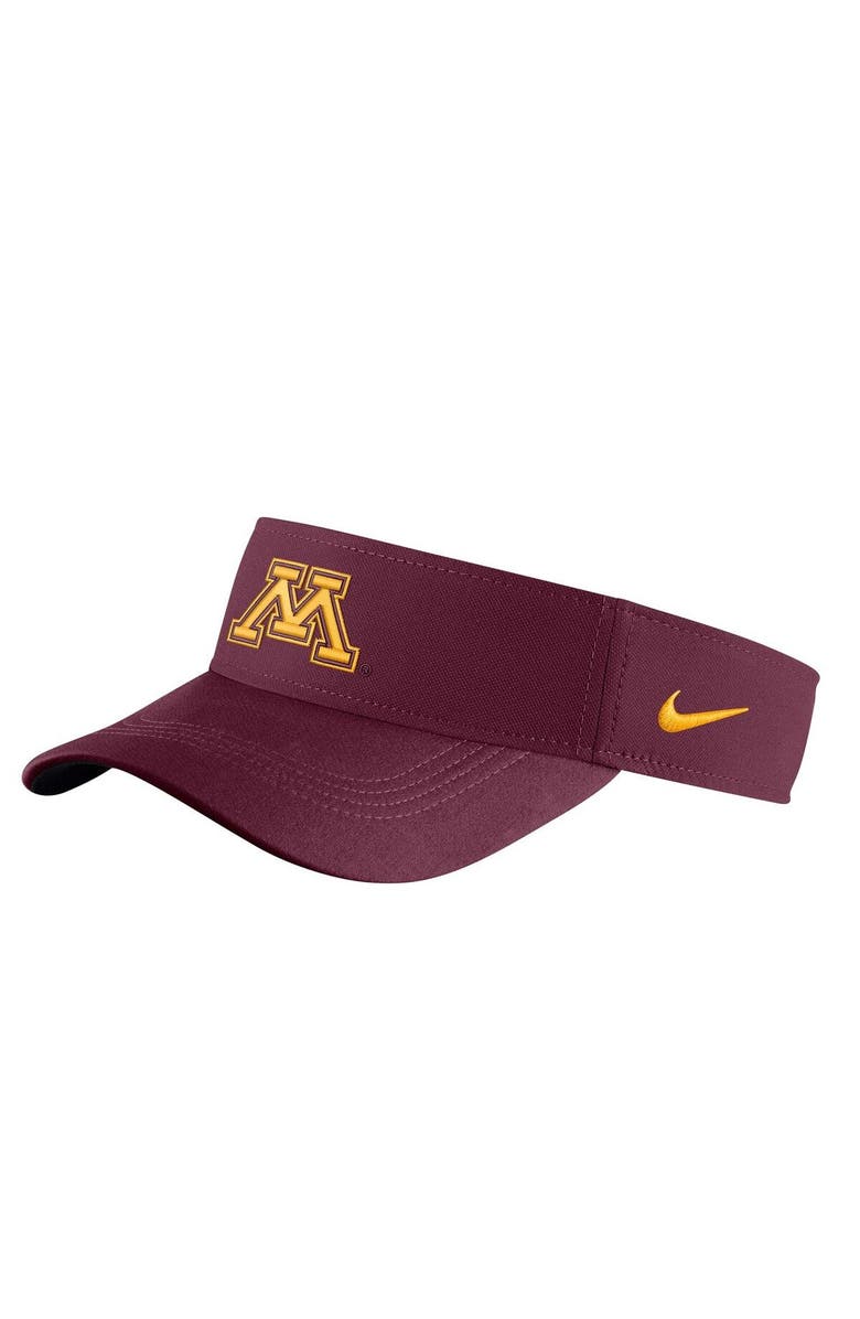 Nike Men's Nike Minnesota Golden Gophers Maroon Sideline Performance Visor, Main, color,