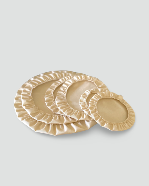 Ardent Goods Organic Cotton Bowl Cover Set In Brown