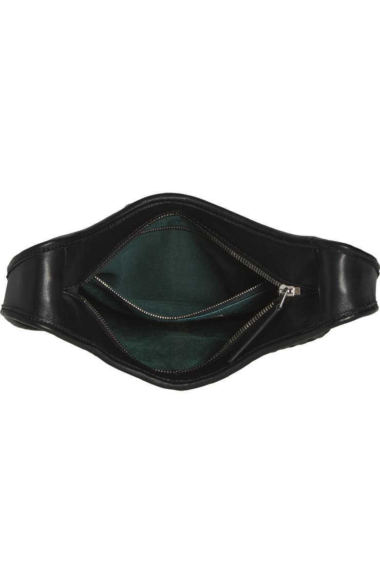 Bottega Veneta Small Fluffy Intrecciato Leather Crossbody Bag, Alternate, color,