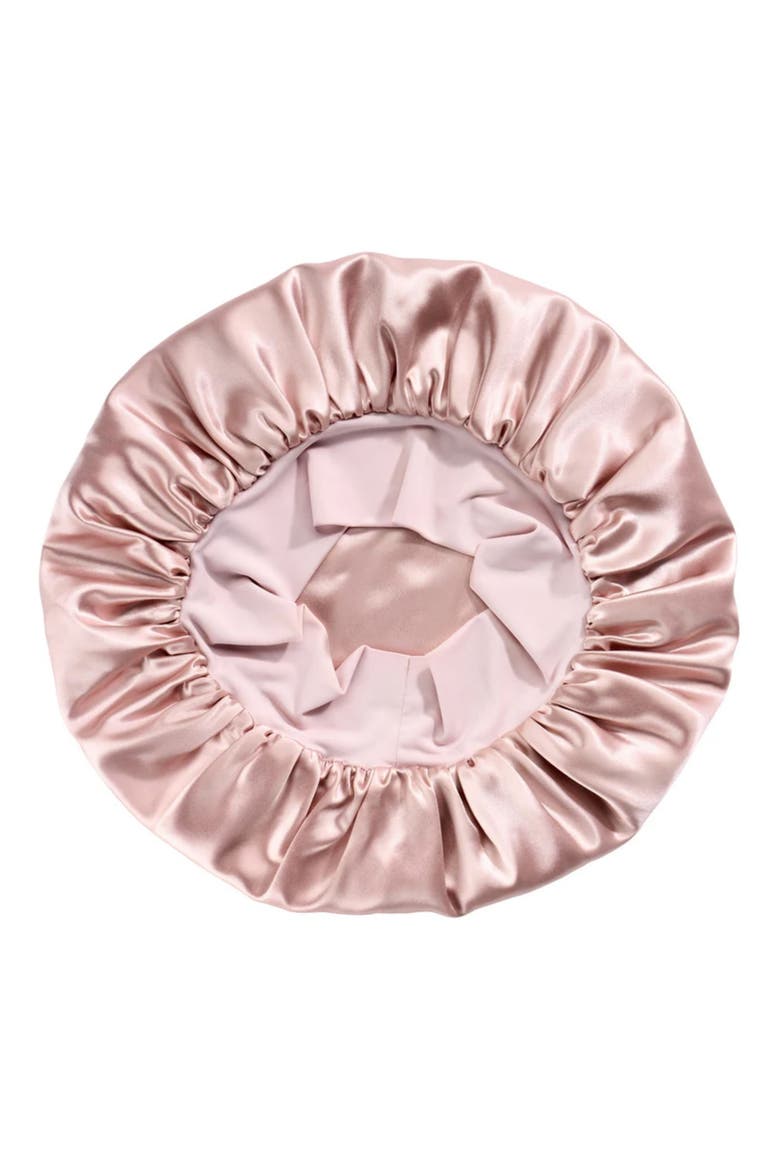 Halo Silk Bonnet, Alternate, color, PINK