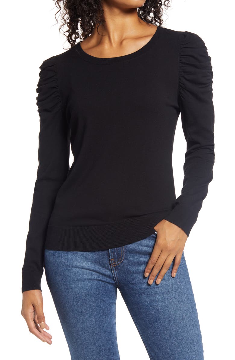 Halogen<sup>®</sup> Puff Sleeve Sweater, Main, color, 